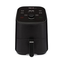 인스턴트 와류 4-in-1 2-QT 미니 에어 프라이어 오븐 콤보 사용자 정의 가능한 스마트 요리 프로그램이 있는 냄비 제조업체 논스틱 식기 세척기 안전 바구니 100개 이상의 레, Black