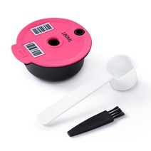 보쉬-s 타시모 커피 캡슐 컵 재사용 가능한 플라스틱 필터 바구니 포드 커피 머신 가정용 주방 도구 60/180ml, 180ml Pink_CHINA