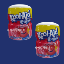 쿨에이드 체리향 분말 538g 2개 카페 체리콕 에이드 파우더, 쿨에이드 체리 538g 2개