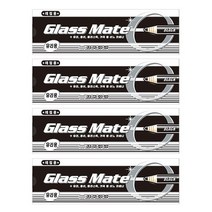 지구화학 글라스 메이트 색연필, 12개입 x 4개, 흑색