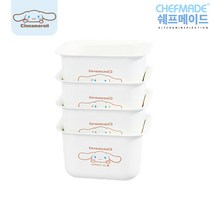 쉐프메이드 산리오 시나모롤 미니큐브 사각 머핀틀 팬 4p SET, 4개