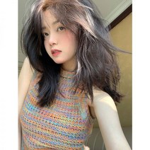 코바늘조끼 민소매 뷔스티에 여성 뜨개 모리룩 할머니 여자