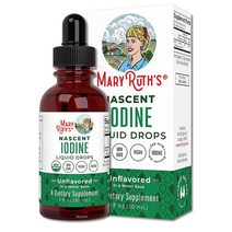 해외 MaryRuth Organics Iodine 액상 요오드 30ml, 3개