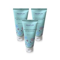 안나플러스 4GF 약산성 딥 폼 클렌징, 3개, 150ml