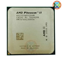 cpu amd 라이젠 AMD Phenom II X2 555 3.2 GHz 듀얼 코어 CPU 프로세서 HDZ555WFK2DGM 소켓 AM3, 한개옵션0