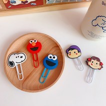 캐릭터 북클립 북다트 책갈피 독서용 플래그 페이지 앵커, 엘모