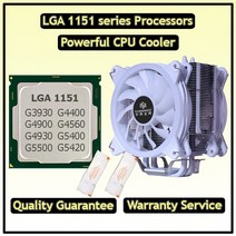 컴퓨터 CPU쿨러 CPU 쿨러가있는 LGA 1151 프로세서 펜티엄 G4400 G4560 G5500 셀러론 G3930 (인텔 용 열 페, 09 Contact for others