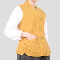 토지몰 생활한복 여성 선염 누비 당의 조끼