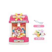 미니 인형 뽑기 기계 DIY 인형 클로 기계 동전 작동 미니 캔디 인형 그래버 클로 아케이드 크레인 기계 어, 05 BK0004-1