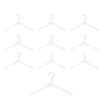 메이네티 플라스틱 여성용 재킷 옷걸이 LJ38, 화이트, 100개입