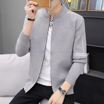 토파즈 MS0427 남자 봄 가을 고퀄 집업 하프 골지 울혼방 긴팔 니트 가디건 카디건 자켓 데일리룩