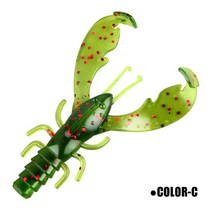 베이스트랩RoseWood-낚시 미끼 소프트 75mm/3.5g 플라스틱 새우 움직이는 민물베이스 레드 Flounder 얼, 03 Color-C