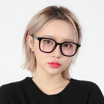 팸드님 빅사이즈 뿔테 블루라이트 차단 눈보호 안경 (케이스 안경닦이 포함)