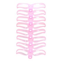 눈썹 가이드 8종 여자 눈썹 그리기 틀 모양 아치형 그리는법, 8종세트