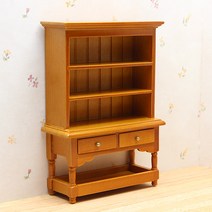 미니어쳐가구/T6360 주방장식장(Hutch)-Walnut