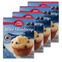 베티크로커 머핀 & 퀵 브레드 믹스 와일드 블루베리, 479g, 4개