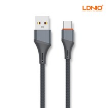 엘디니오 30W 클래식 PVC 고속충전케이블 1M C타입5핀8핀, 02.USB A to 8핀, 그레이, 1개