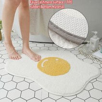 데친 계란 모양 바닥 매트 미끄럼 방지 흡수성 욕실 매트 입구 현관 러그 발매트 카페트