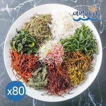 해초야 9해조 8g x 80봉 국산 9가지 매일해초샐러드 꼬시래기 SE9880, 없음