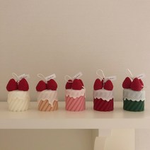 F5NATURE 딸기캔들 오브제캔들 생일선물 디자인 필라왁스 겨울 인테리어소품 결혼식 답례품, 레드베리, L, 04.베이