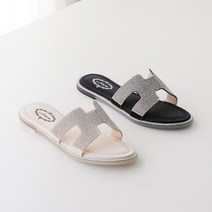 더말랑 JY 2341 반짝이 H 뮬 슬리퍼 샌들 1cm