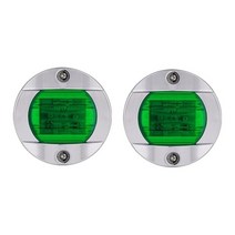 바이크 오토바이용달 트레일러 6 Led 트럭 라이트 전면 후면 LED 사이드 마커 클리어런스 표시등 방수 J60F, [03] two green