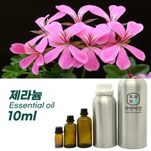 100% PURE 천연 허브 효능 효과 아로마 원액 에센셜 오일 -10ml 모음, 제라늄 10ml