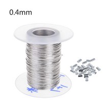 스테인리스 스틸 와이어 로프 소프트 낚시 리프팅 케이블 30 알루미늄 슬리브 내구성, 0.4mm