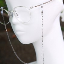 가벼운 실버 팔랑 체인 써지컬스틸 안경줄 마스크스트랩 겸용 핸드메이드 자체제작 마스크목걸이 마스크줄 고리
