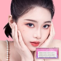 메이스 예뻐지기 쉬운 아이돌 가닥 부분 속눈썹, 1개, A형9-10-11mm