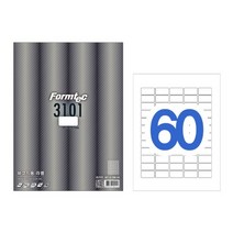 한국폼텍 LQ-3101 바코드용 라벨지 60칸 20매 LQ3101