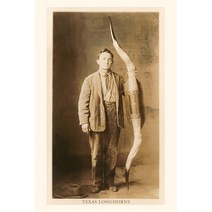 (영문도서) Vintage Journal Man Standing with Longhorns Paperback, Found Image Press, English, 9781669515050
