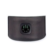 Lixada EMS 저주파 트레이닝 벨트 복근운동기구, 블랙