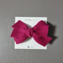 모직 단정리본 여아 유아 머리핀 헤어핀