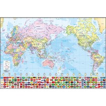 휴대용 세계 지도 소형 70X50 집콕 여행, 단품