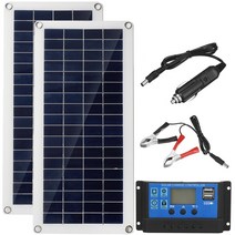 40W 12V 태양광 패널 태양열 판넬 컨트롤러 키트, 태양광패널만