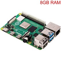 최신 라즈베리 파이 4 모델 b 8gb ram bcm2711 쿼드 코어 cortex-a72 arm v8 1.5ghz 지원 2.45.0ghz wifi 블루투스 5.0, 2g