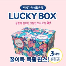 럭키박스 꿀득템 페스티벌 생활용품 선물세트 행사선물, 실속형