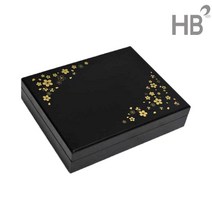 금꽃무늬 모던블랙 우드 공진단상자 20환 / 선물 청병 싸바리 한약 한의원 환케이스, 한문경옥고