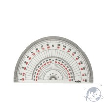 /KORING 반원분도기 Ø18cm 각도기 각도용자 분도기 제도용자 반원분도기 +아펜시드몰, 상세페이지 참조