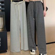편한 바지 와이드 루즈 핏 밴딩 팬츠 하체 비만 커버 롱다리 츄리닝