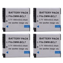 DMW-BCL7 BCL7 파나소닉 호환 루믹스 DMC-FH10 DMC-XS1 XS3, 04 4 battery