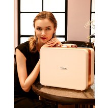 대용량 화장품정리함 자체조명 거울 USB 충전 가방, (패셔너블) 전문가용 화장품 케이스