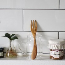 주방용 올리브나무 요리용 포크 고기포크 북유럽감성