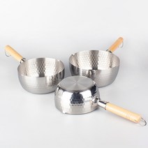 스텐 함마톤 편수 냄비 곰보냄비 라면냄비, one color, 18cm