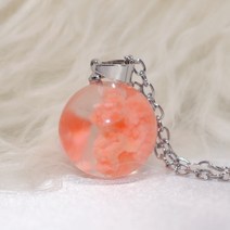 서예도구 문진 벼루 먹 누름틀 세련된 투명 수지 라운드 볼 문 펜던트 목걸이 여성 푸른 하늘 흰 구름 체, 21 21