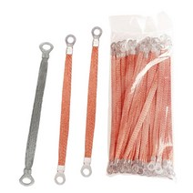 편조 케이블 접지선 연결 와이어 본딩 구리 접지 범퍼 100개, 주석 도금 알루미늄 4m -  200mm
