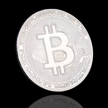 주화 크리 에이 티브 기념품 금도금 Bitcoin 동전 소장 선물 비트 동전 아트 컬렉션 금속 골동품 모조 기념 동전, 은