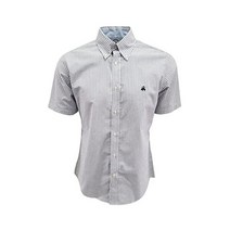 브룩스 브라더스 남성 리젠트 핏 반소매 버튼 다운 셔츠