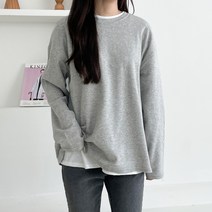특양면 파스텔 박스핏 여성 긴팔 티셔츠 8color